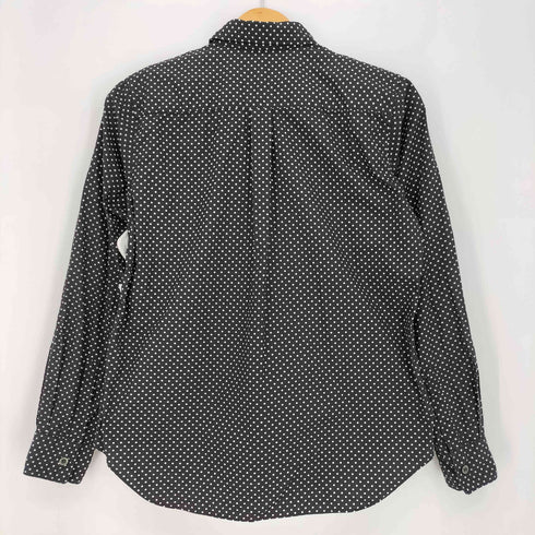 ブラックコムデギャルソン BLACK COMME des GARCONS 09ss ラウンドヘム ドット柄 長袖シャツ レディース JPN:S