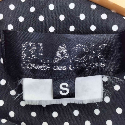 ブラックコムデギャルソン BLACK COMME des GARCONS 09ss ラウンドヘム ドット柄 長袖シャツ レディース JPN:S