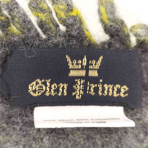グレンプリンス Glen Prince ハウンドトゥース ウールマフラー レディース