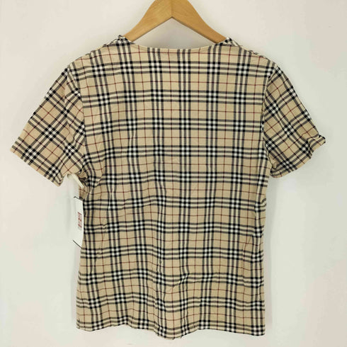 バーバリーロンドン BURBERRY LONDON ノバチェック シャーリングVネックカットソー レディース 2