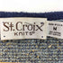 St.Croix 90s USA製 GOLF デザイン 編み 刺繍 クルーネック 長袖ニット メンズ import:M