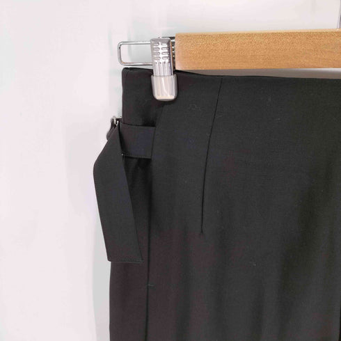 リノー LiNoH JET BLACK PLEATS BELTE ジェットブラックベルテッドプリーツパンツ メンズ JPN:1