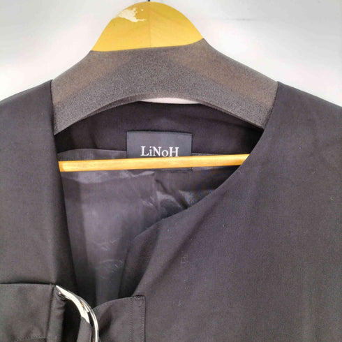 リノー LiNoH WOOL TWILL BELTED VEST メンズ FREE