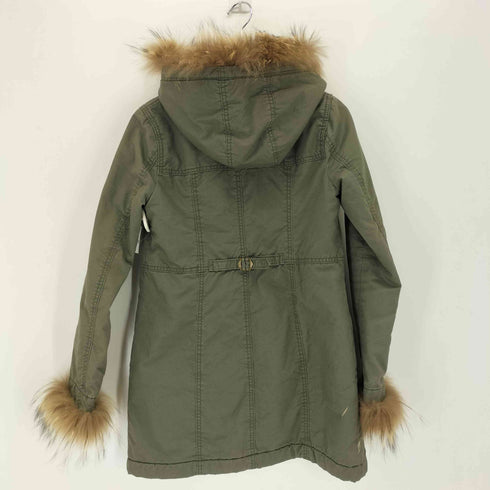 ファー付き モッズコート レディース M