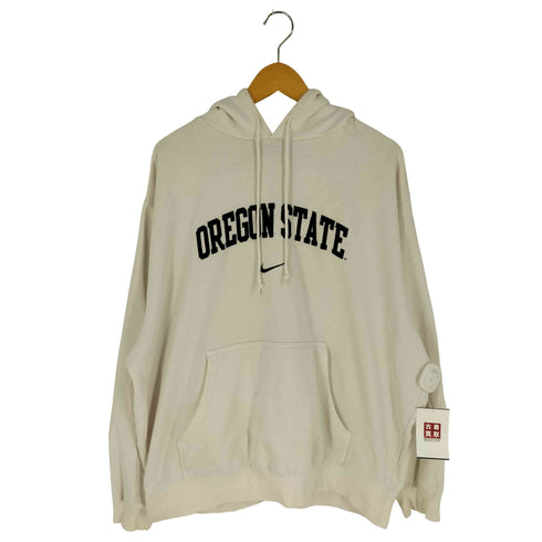 ナイキチーム NIKE TEAM 00s スウッシュ刺繍 カレッジワッペン プルオーバーパーカー メンズ import:XL
