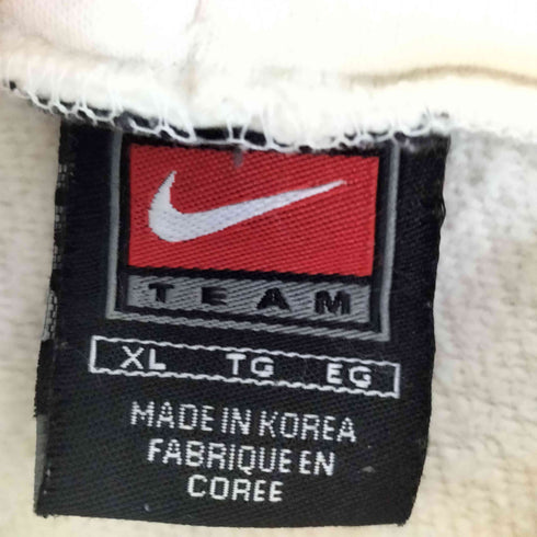 ナイキチーム NIKE TEAM 00s スウッシュ刺繍 カレッジワッペン プルオーバーパーカー メンズ import:XL