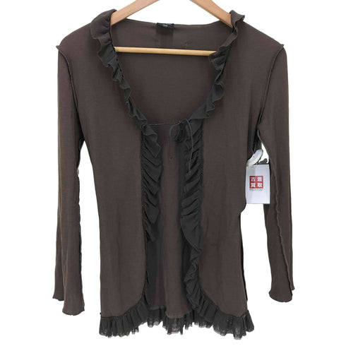 ジャンポールゴルチエフェム Jean Paul GAULTIER FEMME インサイドアウト フリル ボレロ カーディガン レディース EUR:40