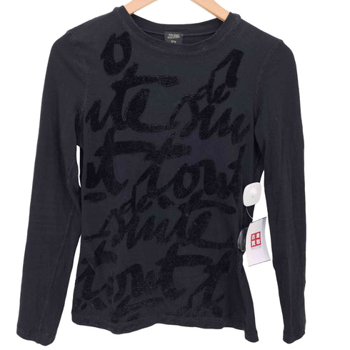 ジャンポールゴルチエフェム Jean Paul GAULTIER FEMME フロント ジャガード L/S クルーネック トップ レディース EUR:40