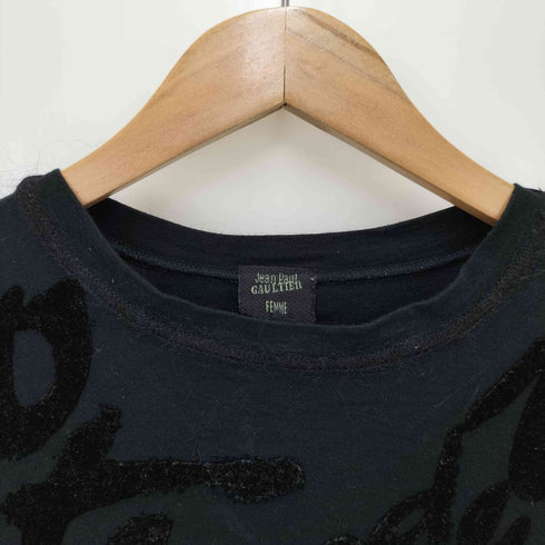 ジャンポールゴルチエフェム Jean Paul GAULTIER FEMME フロント ジャガード L/S クルーネック トップ レディース EUR:40
