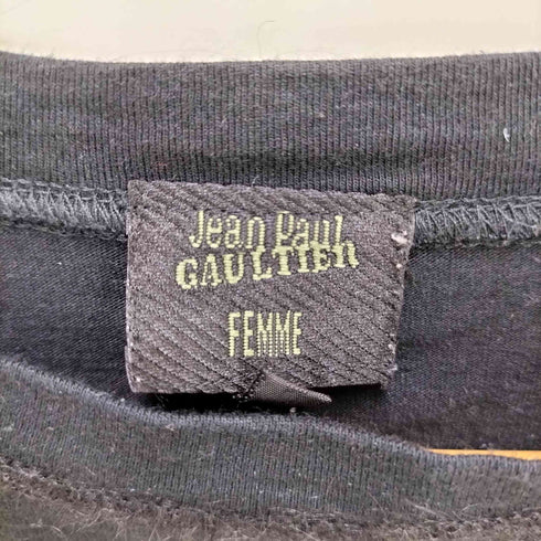 ジャンポールゴルチエフェム Jean Paul GAULTIER FEMME フロント ジャガード L/S クルーネック トップ レディース EUR:40