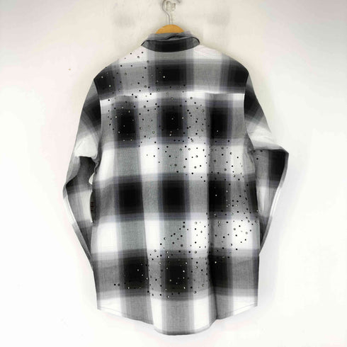 ラストネスト LAST NEST RHINESTONE FLANNEL SHIRTS メンズ import:L