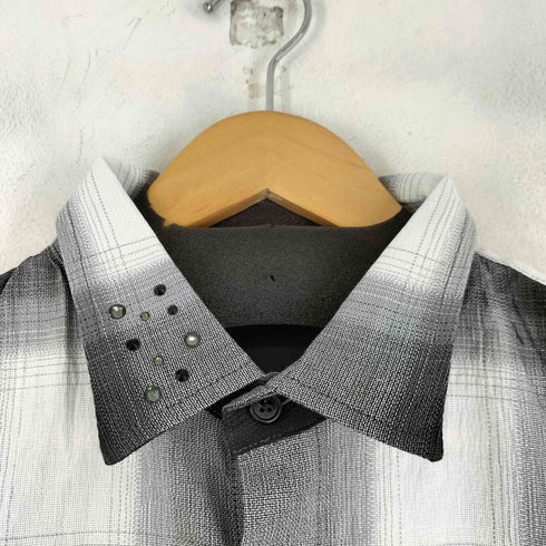 ラストネスト LAST NEST RHINESTONE FLANNEL SHIRTS メンズ import:L