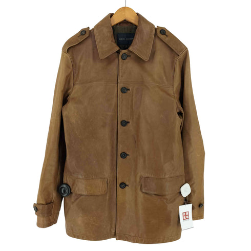 バナナリパブリック BANANA REPUBLIC Cow Leather レザー コート メンズ M