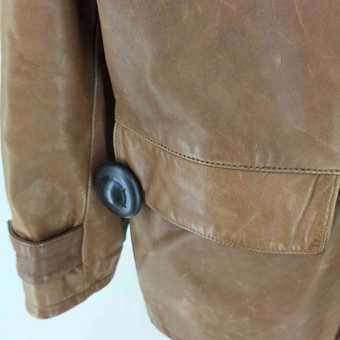 バナナリパブリック BANANA REPUBLIC Cow Leather レザー コート メンズ M