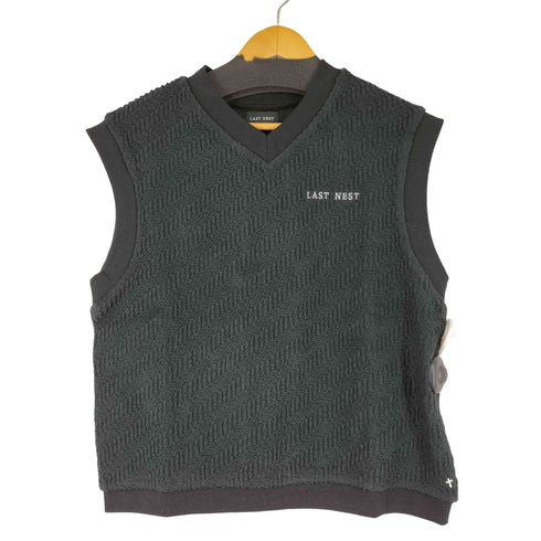 ラストネスト LAST NEST Logo Embroidery Knit Vest メンズ JPN:L