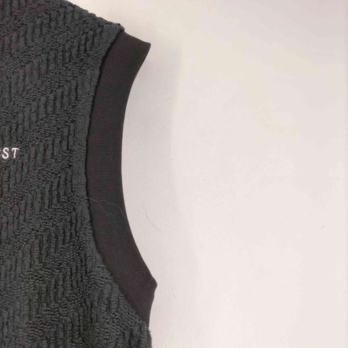 ラストネスト LAST NEST Logo Embroidery Knit Vest メンズ JPN:L