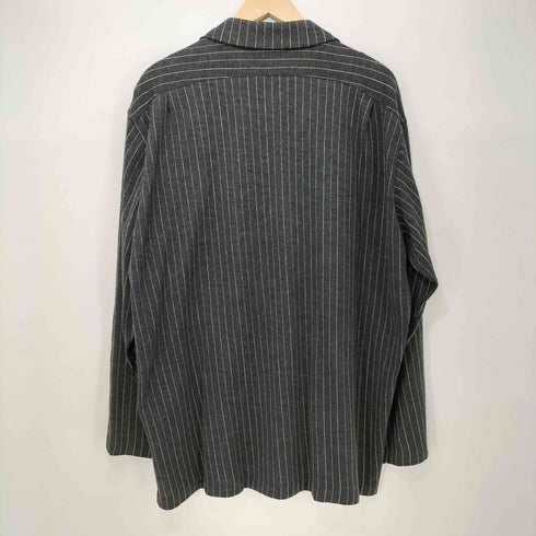 ワイズフォーメン Ys for men 96AW archive 茶タグ ストライプ ループカラー ウール シャツ メンズ