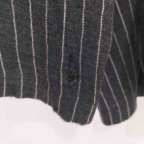 ワイズフォーメン Ys for men 96AW archive 茶タグ ストライプ ループカラー ウール シャツ メンズ