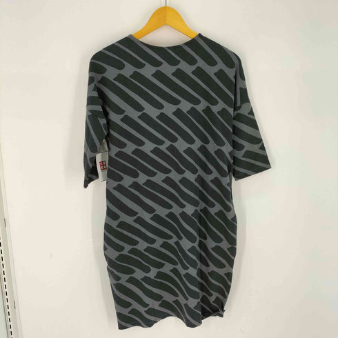 マリメッコ marimekko 幾何学 五分丈 ワンピース レディース import:S