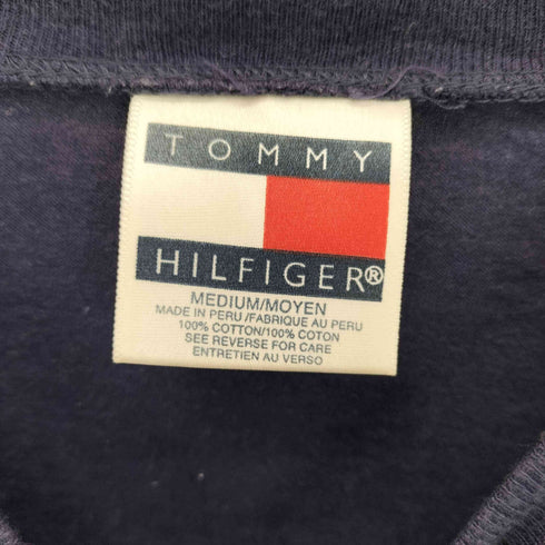 トミーヒルフィガー TOMMY HILFIGER 袖リブライン クルーネックTシャツ メンズ M