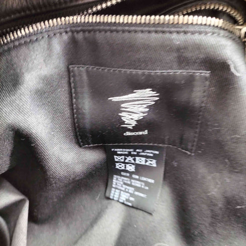 ディスコードヨウジヤマモト discord Yohji Yamamoto 22AW UNEVENNESS TOTE BLACK メンズ