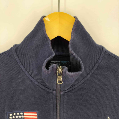 ポロバイラルフローレン Polo by RALPH LAUREN UNITED STATES ビックポニー ナンバリング 国旗 刺繍 トラックジャケット メンズ import:M