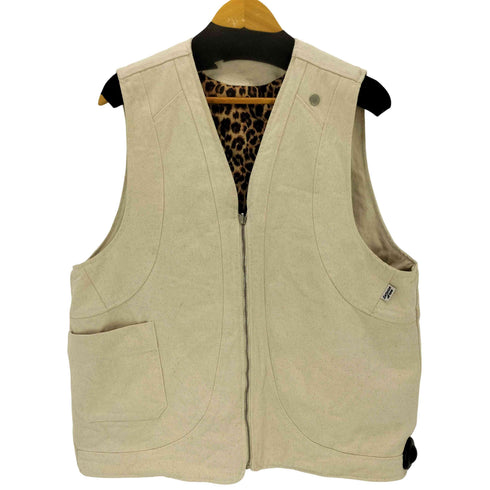 SERVICE AREA Reversible Vest Cream メンズ
