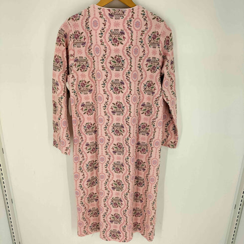 MINTON 花柄 ノーカラー ワンピース レディース import:M