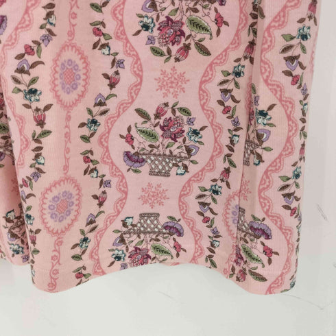 MINTON 花柄 ノーカラー ワンピース レディース import:M