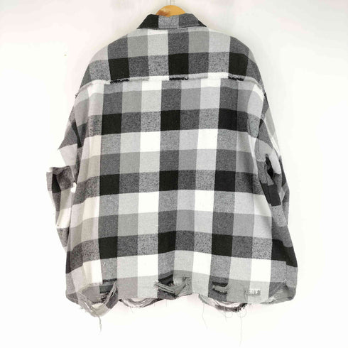 ダンケシェーン Danke Schon 25AW FLANNEL DAMAGE SHIRTS BLOCK メンズ import:L