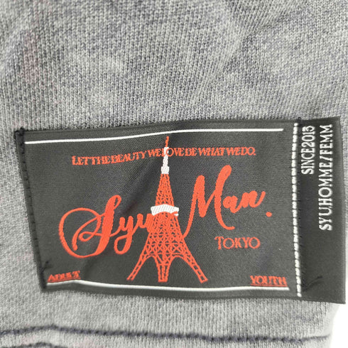 SYUMAN 25SS Wave gather Acid Hoodie メンズ 2