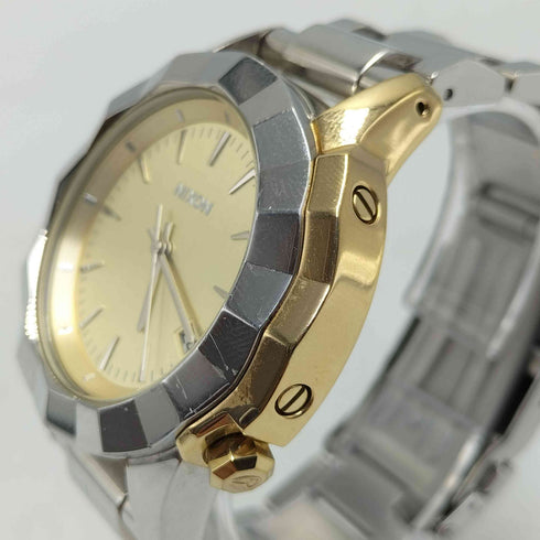 ニクソン NIXON Ladies THE MONARCH Silver Light Gold Watch レディース ザ・モナーク シルバーライトゴールドウォッチ レディース