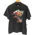 ハーレーダビッドソン HARLEY-DAVIDSON コピーライト2001 USA製 FLAMING ENGINE 両面プリントTシャツ メンズ L