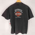 ハーレーダビッドソン HARLEY-DAVIDSON コピーライト2001 USA製 FLAMING ENGINE 両面プリントTシャツ メンズ L