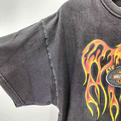 ハーレーダビッドソン HARLEY-DAVIDSON コピーライト1999 USA製 ファイヤーイーグル 両面プリントTシャツ メンズ XL