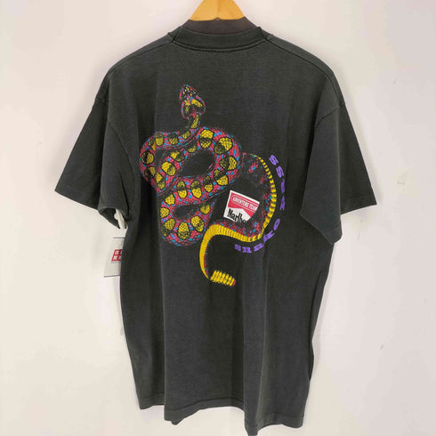 フルーツオブザルーム FRUIT OF THE LOOM 90S USA製 Malboro Snake Pass 両面プリント ポケットTシャツ メンズ XL