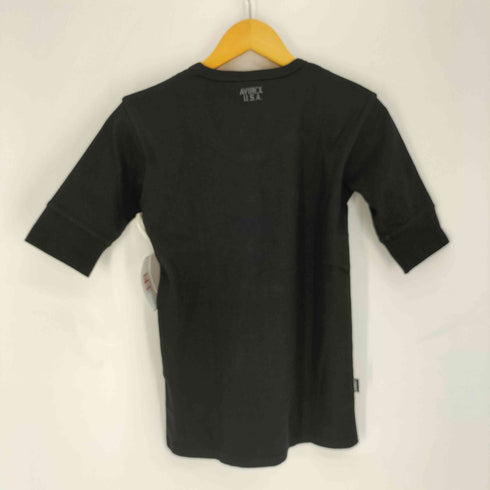 アヴィレックス AVIREX Uネック リブ Tシャツ メンズ import:S