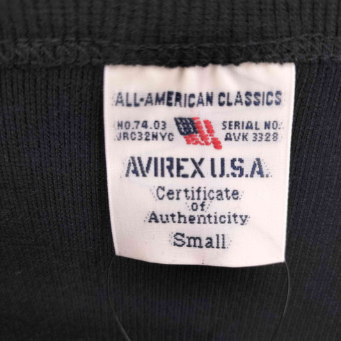 アヴィレックス AVIREX Uネック リブ Tシャツ メンズ import:S
