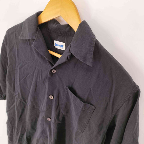 ショット Schott CR PLAIN SHIRT/プレーンシャツ メンズ import:S