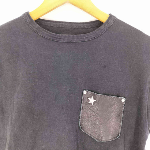ショット Schott 00S LEATHER POCKET T-SHIRT レザーポケットTシャツ Y2K メンズ