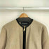 タラジャーモン TARA JARMON ウール混 ノーカラー ロングコート レディース JPN:40