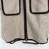 タラジャーモン TARA JARMON ウール混 ノーカラー ロングコート レディース JPN:40