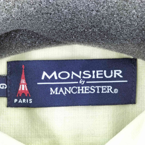 MONSIEUR BY MANCHESTER 刺繍 4ポケット S/S シャツ メンズ