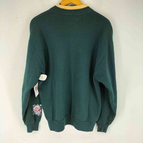 Calico Harbor 90S USE製 ボタニカルプリント クルーネックスウェット メンズ import:L