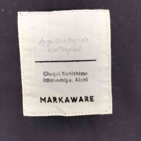 マーカウェア markaware FRONT PLEATS PEGTOP ORGANIC WOOL TROPICAL メンズ