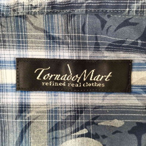 トルネードマート TORNADO MART シャドウローズチェック7分袖シャツ メンズ JPN:M
