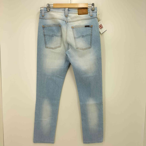 ヌーディージーンズ Nudie Jeans アイスブルーストレッチタイトストレートデニムパンツ メンズ US:32-33