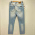 ヌーディージーンズ Nudie Jeans アイスブルーストレッチタイトストレートデニムパンツ メンズ US:32-33