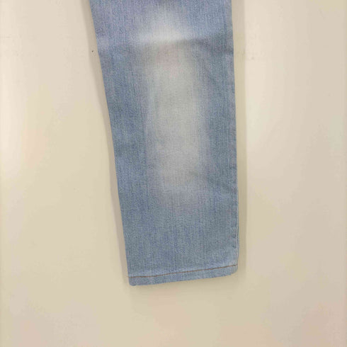 ヌーディージーンズ Nudie Jeans アイスブルーストレッチタイトストレートデニムパンツ メンズ US:32-33