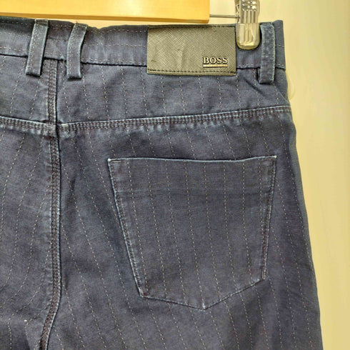 ヒューゴボス HUGO BOSS ストライプスティッチストレートパンツ メンズ US:30-31